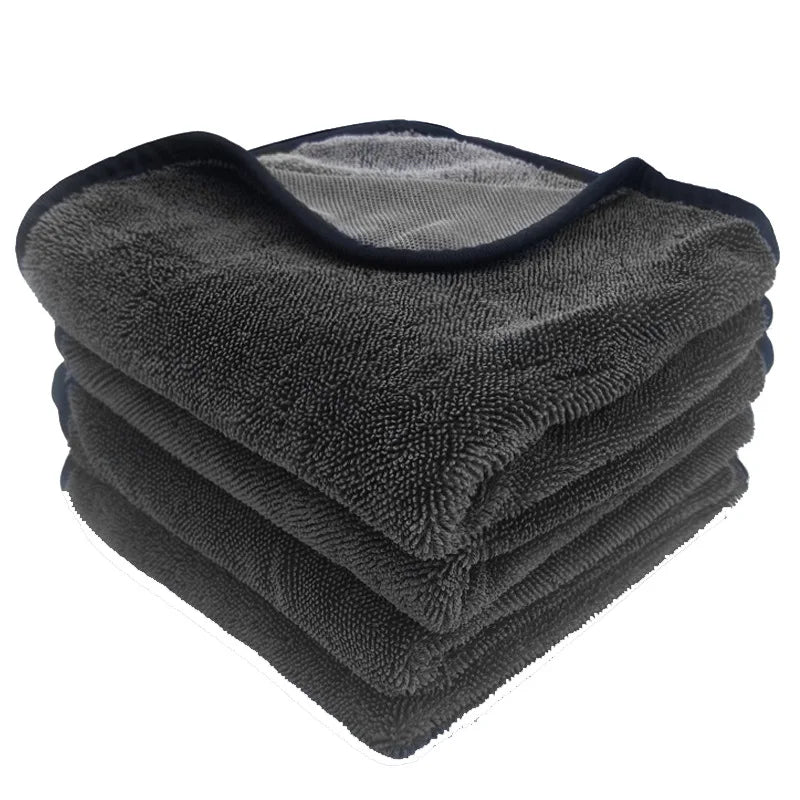 Professional Microfiber Long Twist Car Wash Towel Quick-Dry Woven Cloth for Cars Cleaning and Drying