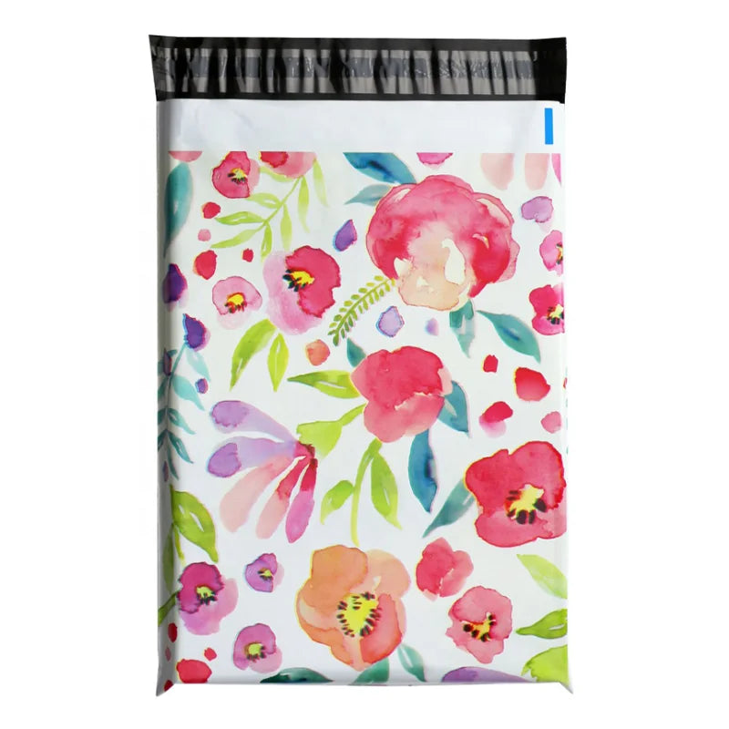 Pink Printed Logo Design Tearproof Waterproof for Bags Custom Mailing Bags