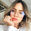 2 YEARS WARRANTY QUALITY Vintage Optical Frames Hexagon Blue Light Blocking Computer Glasses