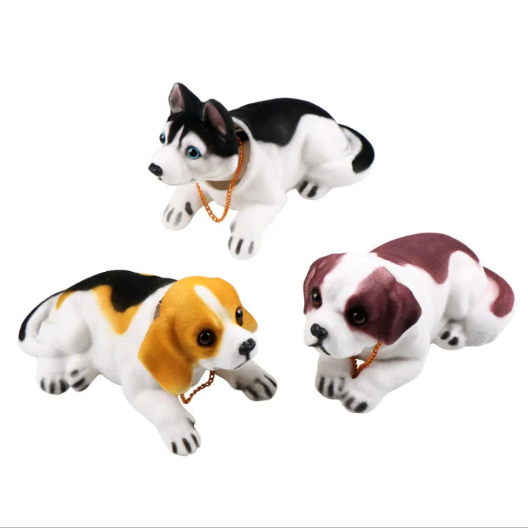 Bobbing Pug Dog Nodding Head Dog Shaking Head Toy Dog Dashboard Bobble Head Ornament