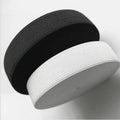 Soft Knit Braided Elastic Web Band for Sewing 1/1.5/2/2.5/3/4/5cm Width in White/Black Sewing Garment Accessories