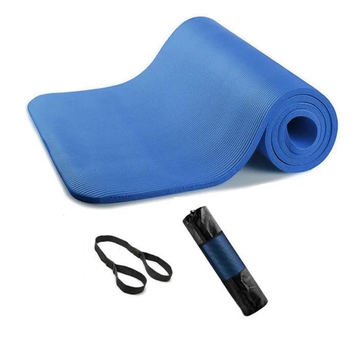 Wholesale 8mm/10mm/15mm/20mm Extra Thick Fitness NBR Yoga Mat with Strap