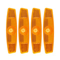 4pcs Portable Bicycle Wheel Rim Reflective Lamp Mount Vintage Clip Tube Safety Warning Light Made of Durable Plastic