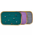 High End Jewelry Display Tray Metal Round Edge Ring Earrings Jewelry Plate Display Jewelry Props