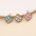 Hot Sale TengYue TY Model Colored Drop Oil Enamel Love Heart Pendants Brass Copper Alloy 18K Gold Plated Necklace DIY Jewelry