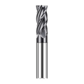 JR CNC Milling Cutter HRC55 2F 4F Black Nano Coating Flat Carbide End Mill for Steel