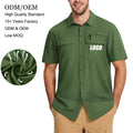 Custom Logo Oem Tactical Short Sleeve Custom Fishing Shirt Cargo Work Shirts Fishing Shirts Short Sleeve Custom Shirt