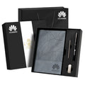 Custom New Arrival Gifts Items Irregular Pattern Soft Leather Stationary Accessories A5 Notebook Pen and USB Gift Set
