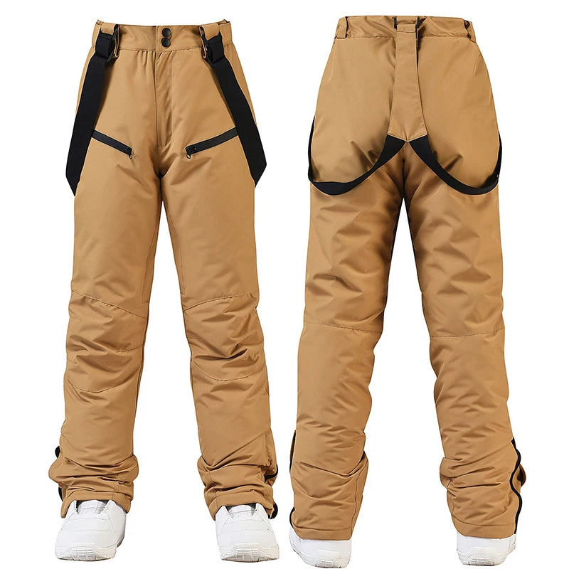 Men's Women's Heated Skiing Cargo Pants Winter Outdoor Sports Warm Windproof Snowboard Pants XL/XXL Size Waterproof Polyester