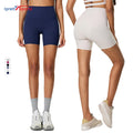 Custom Women's Yoga Shorts Buttery Soft High Waist Gym Shorts Elastic Hip Lifting Pants Fitness Workout Running Sports Leggings