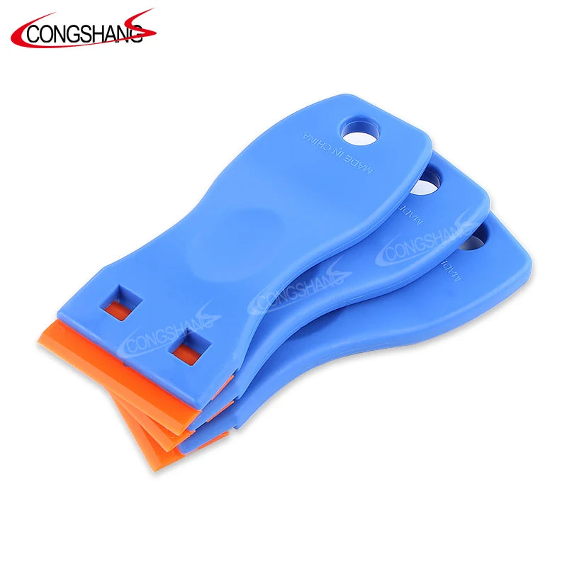 Wholesale Eco-Friendly Mini Portable Plastic Razor Scraper Cutter Easy DIY Vinyl Tools Glue Sticker Removal Customizable Tools