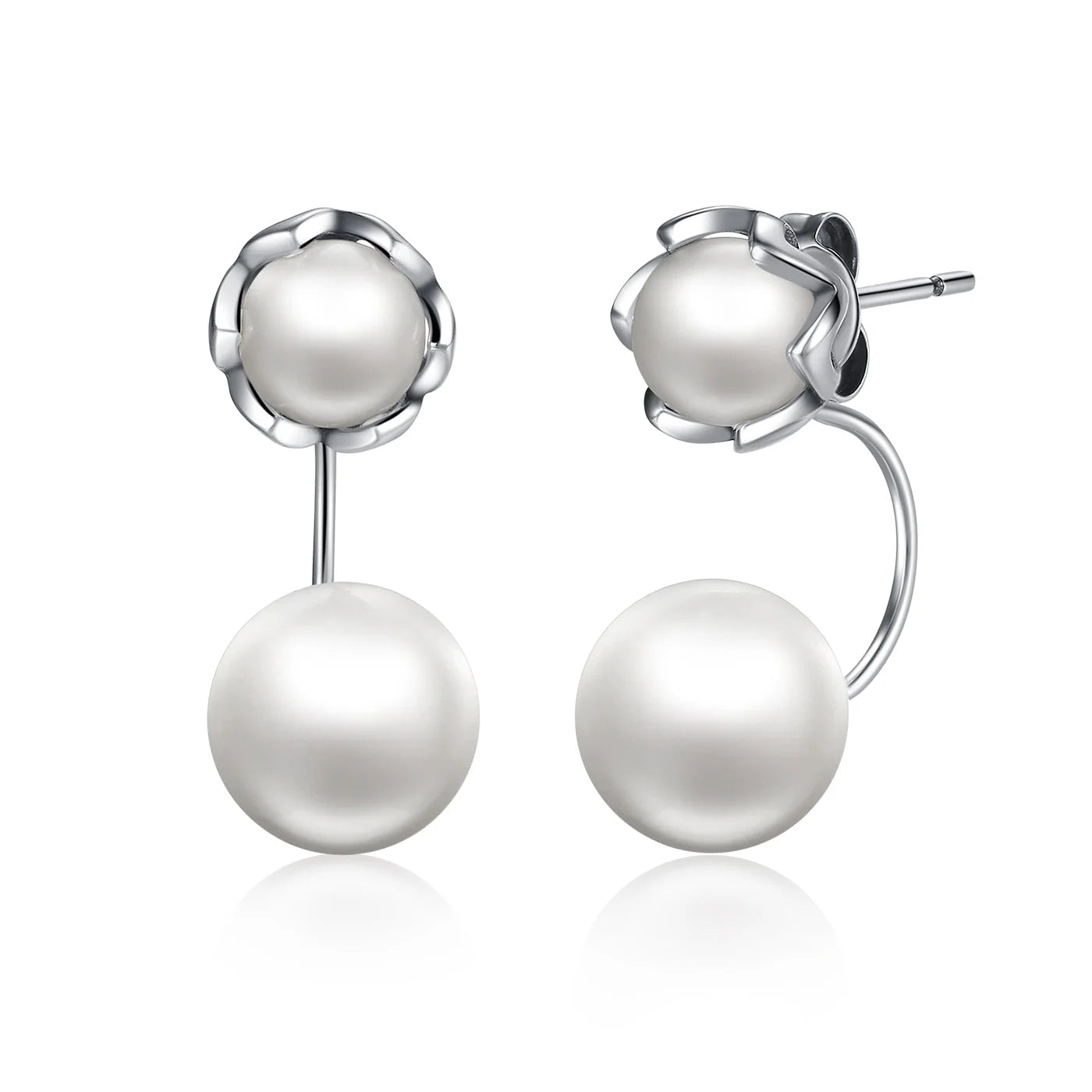 925 Sterling Silver Freshwater Pearls Jewelry Drop Earrings Fashion Jewelry Stud Earrings for Women Anniversary Gifts SCE002