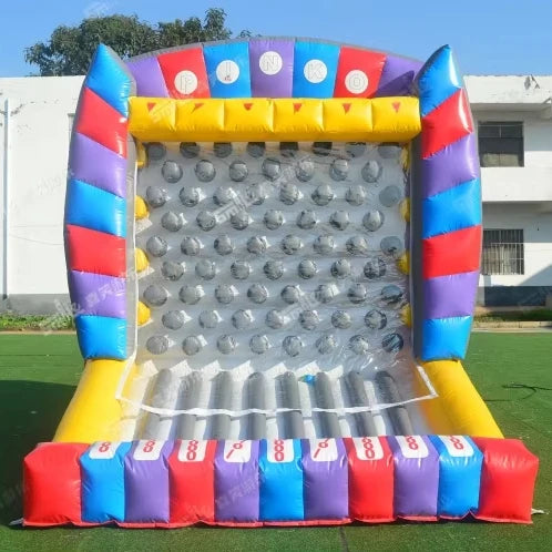 Commercial Inflatable Plinko Pinball Carnival Game with Blower PVC Material EN14960 Certified Outdoor Use for Parties