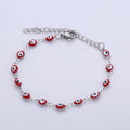 Wholesale Adjustable Turkish Jewelry Religious Silver Stainless Steel Women's Evil Eye Bracelet for Islam Weddings Gifts