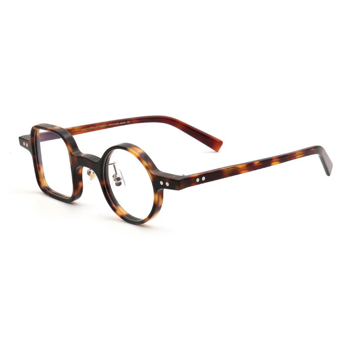 2026 New Classic Print Irregular Shape Acetate Eyewear Frames with Anti-Blue Light Blocking and Fast Delivery for Unisex Adults