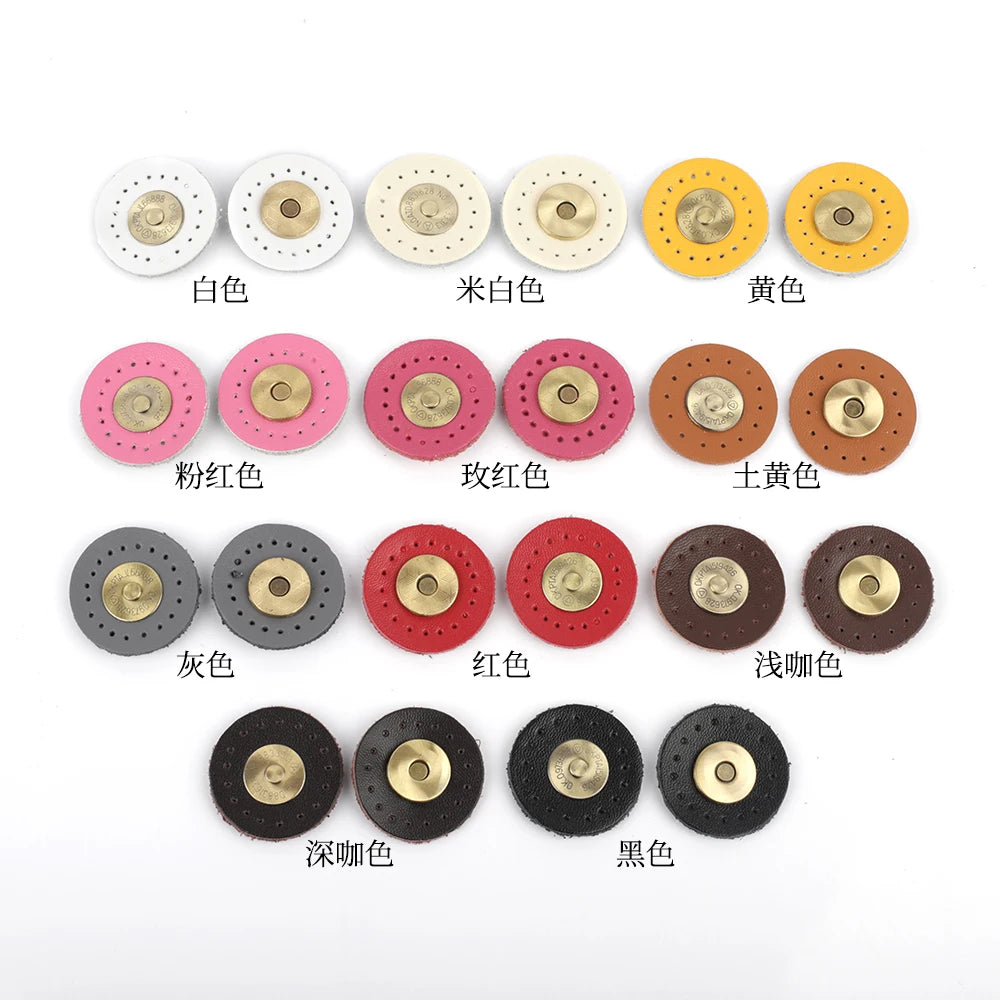 Round Shape Heart Shape Five-Stars Shape Leather Magnetic Clasps for Bag Closure DIY Bag Accessories Bag Cover Locks in  Stock