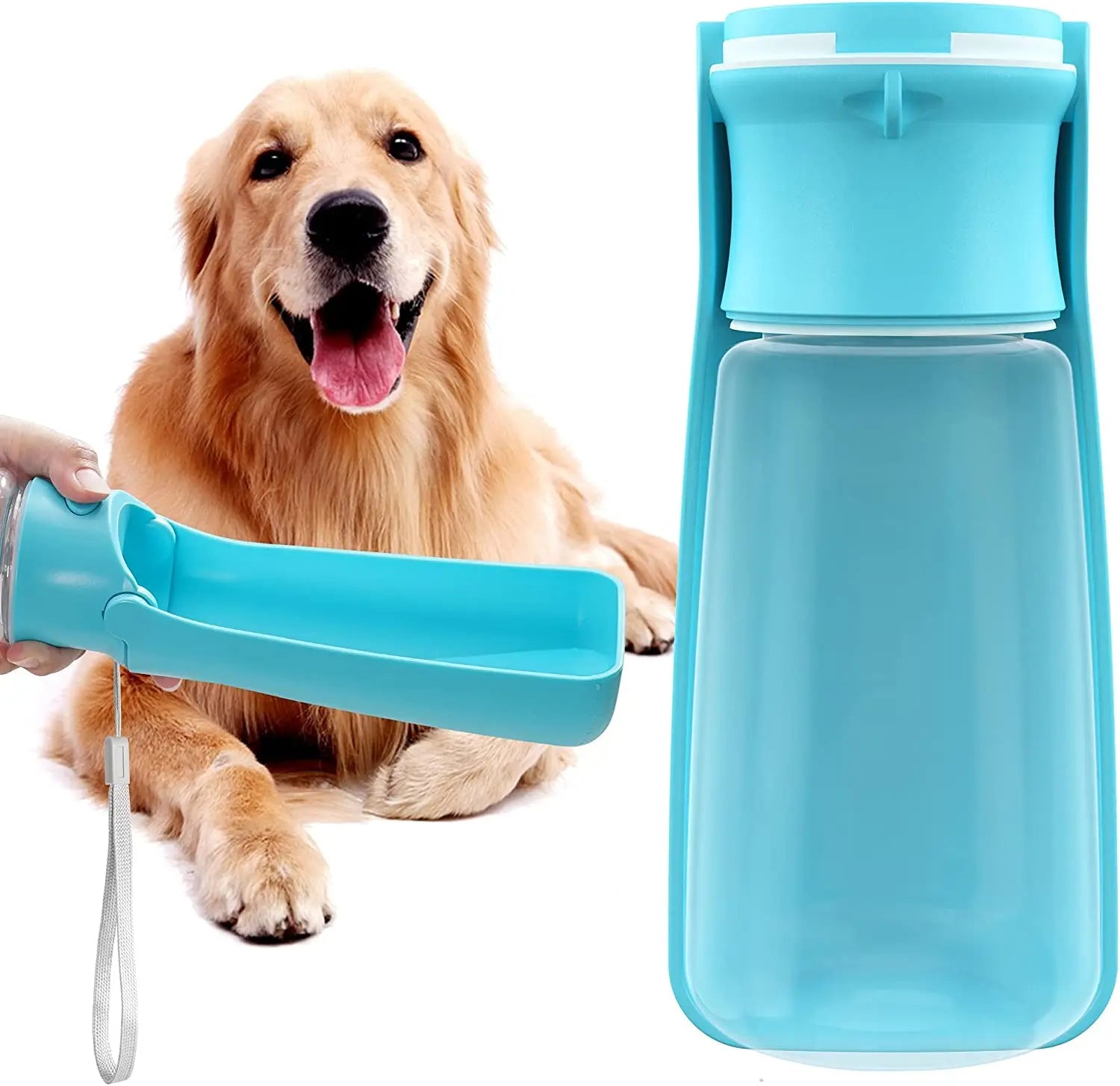 ZMaker 350ml/550ml Portable Pet Water Bottle Leak Proof Dog Water Dispenser Foldable Dog Water Bottle for Walking