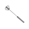 Stainless Steel Egg Whisk Manual Hand Mixer Self Turning Egg Stirrer Kitchen Egg Tools