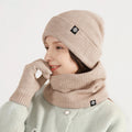 Sewingman B0621C 3 PCS Set Wholesale Ribbed Neck Gaiter Warm Gloves Custom Logo Beanie Hats