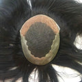 LONGFOR Q6 Base High Quality Lace With Skin Base Virgin Chinese Hair Toupee for Woman Thinning Hair Loss Cover Gray Hair