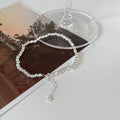 VIANRLA 925 Sterling Silver Chunky Nugget Stacking Silver Bracelet