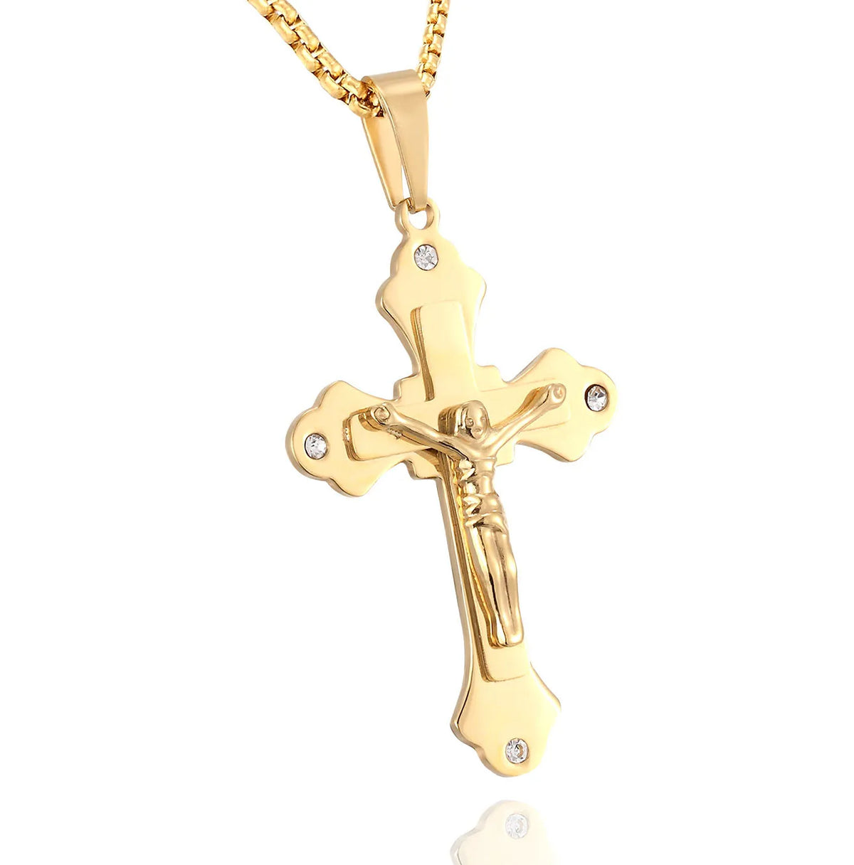 SCP112 Valentine's Gift Best Quality Wishes r Couple Exw Price Cheap Diamond Jewelry Crucifix Necklace Jesus on Cross MegaBDM