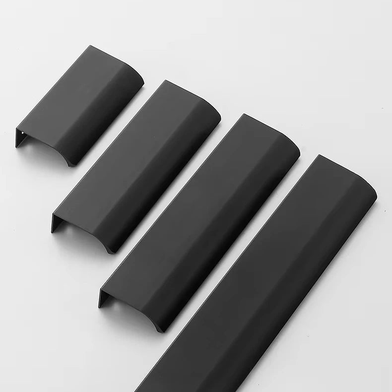 Furniture Cabinet Drawer Pulls Square Kitchen Hidden Handles Modern Design Aluminum Alloy Handle