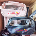 Fashion Luxury Make Your Own logo Cosmetic Bag Waterproof Translucent Travel Toiletry Pouch Wash Bags Wholesale