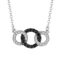 QINGXIN Custom OEM Fine Jewelry 925 Sterling Silver Cubic Zirconia Circle Female Nice Delicate Simple Women Necklaces