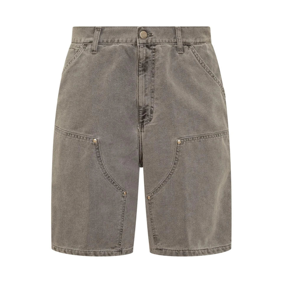 ZY Street Style Vintage Washed Solid Jean Shorts Grey Casual Slim Shorts Custom Jorts for Men Knee Length Men's Denim Shorts