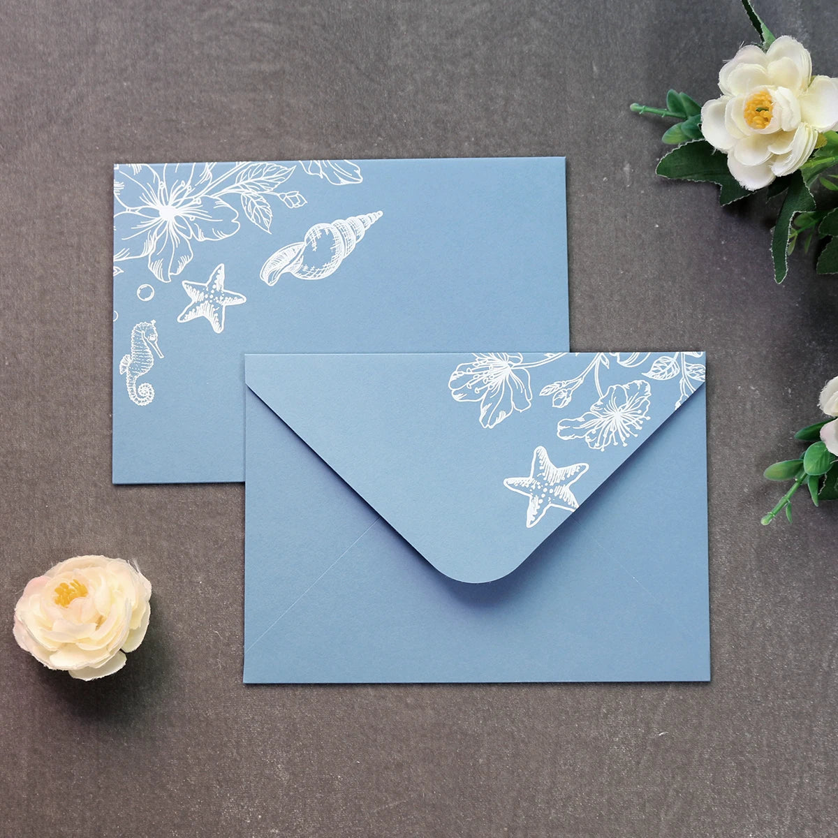 Custom Printable Wedding Vellum Wrap and Envelope Liner for 5x7 Luxury Wedding Invitations