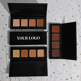 Wholesale Natural Matte Pressed Powder Palette Vegan Concealer with Cream Form Private Label Face Contour Cosmetics for Makeup