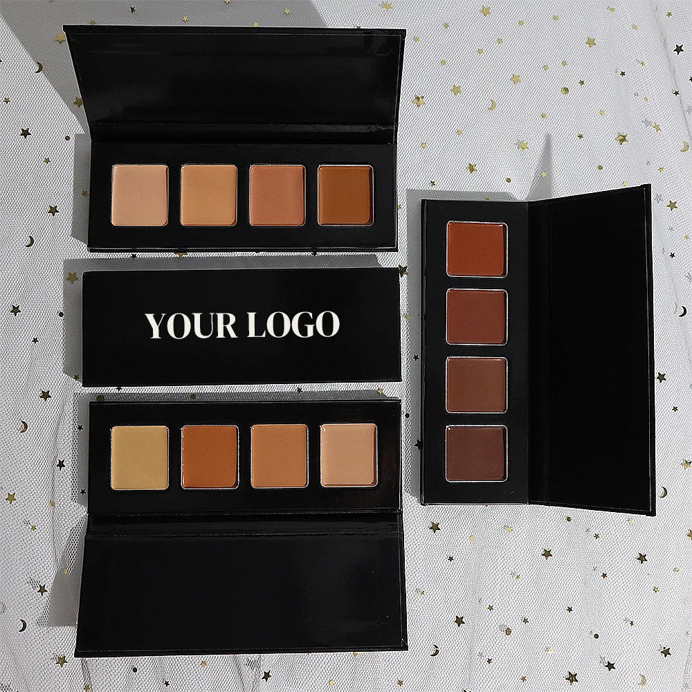 Wholesale Natural Matte Pressed Powder Palette Vegan Concealer with Cream Form Private Label Face Contour Cosmetics for Makeup