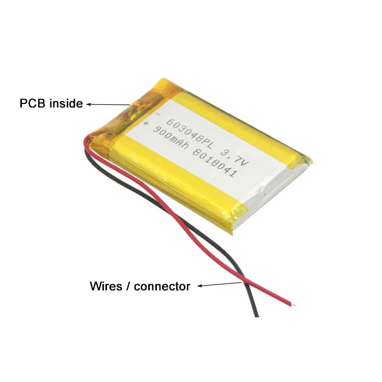 OEM ODM 2s Lipo Battery 7.4v 1000mah 5000mah 6500mah 10000mah 16000mah 3.7V 603048PL 900MAH Li Ion Polymer Lithium Battery