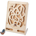 Wooden Pirate Marble Position Fun Game Children's Puzzle Hand Eye Coordination Balance Training Interactive Wooden Toy