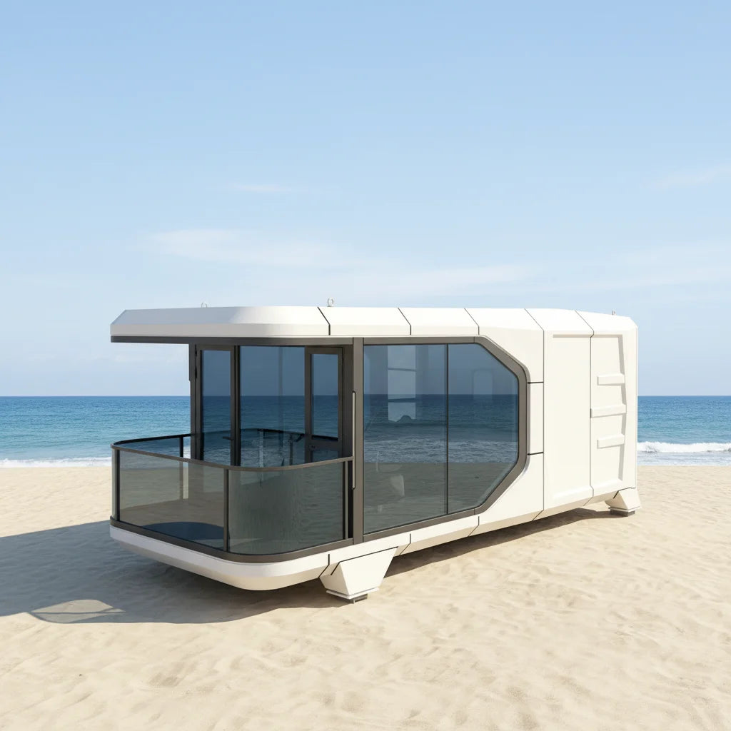 High End Life Living Mobile Container Hotel / Prefabricated Futuristic Capsule House for Touring Car/Prefab House