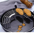 Household Stainless Steel Non-Folding Standing Type Multifunction Semi-Circular Drain Rack Kitchen Supplies Frying Rack Oil