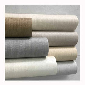 Custom Available Solid Texured Hotel PVC Wall Paper Rolls Home Decorative Wallpaper