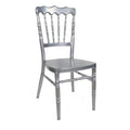 Shining Silver Modern Metal Chiavari Wedding Chivari Napoleon Chair for Banquets Events Parties for Hotel Furniture