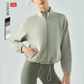 Running Women's Gym Training Wear Full Zip Coats and Pull Over Jackets