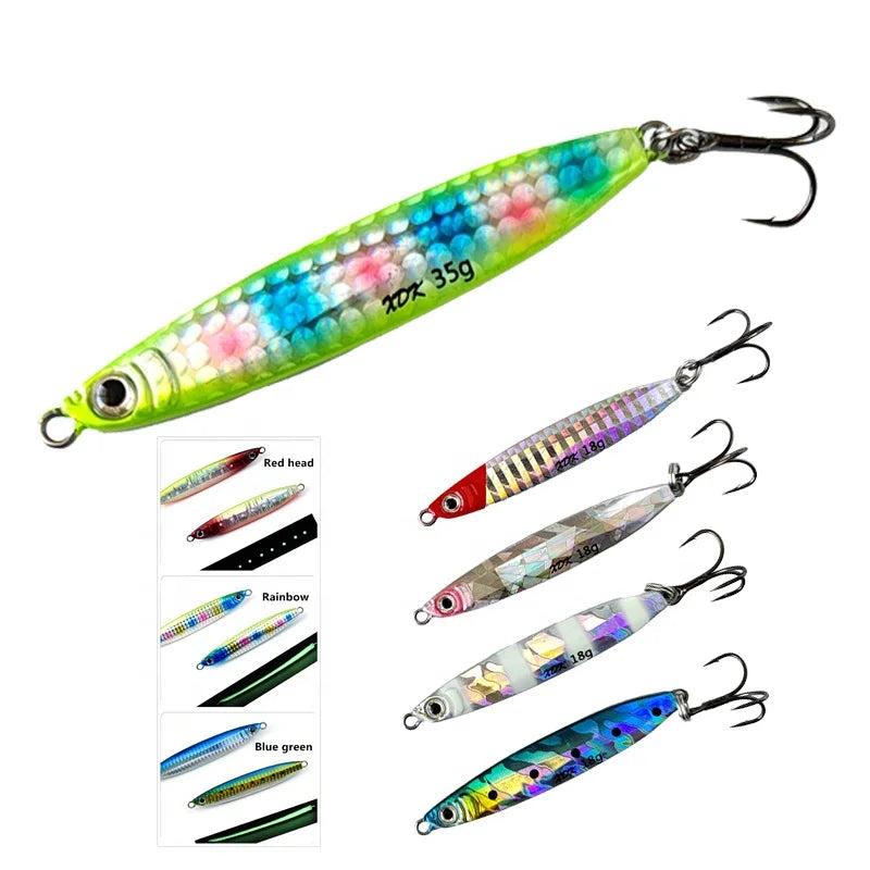 MISTER JIGGING 18g 26g 35g Laser Reflection Luminous Long Casting Lower Wind Resistance Fishing Lures