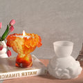 Drop Glue Resin 3d Stereoscopic Plaster Garland Girl Figure Candle Cup Holder Silicone Mold
