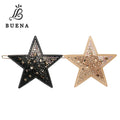 Vintage French Style Women Hair Accessory High-quality Acetate Hair Pin with Colorful Rhinestones Side Styling Hair Clip