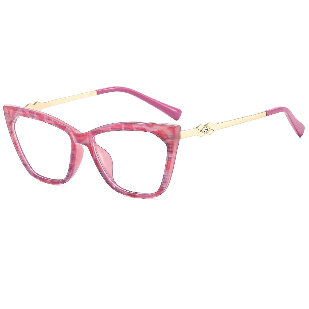 Hot Sale New Retro Anti Blue Light Optical Glasses Eyeglasses Frame Custom Cat Eye Blue Light Blocking Glasses