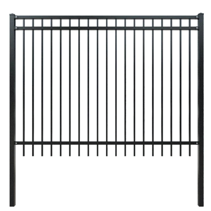 Ornamental Decorative Eco-Friendly Anti-Rust Powder Coated Steel Customizable Size 6 Feet Traditional/Modern Garden Tube Fence