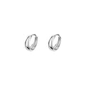 INS Luxury Minimalist 925 Sterling Silver Women's Hoop Earring Geometric 18k Gold Plated Fashion Jewelry