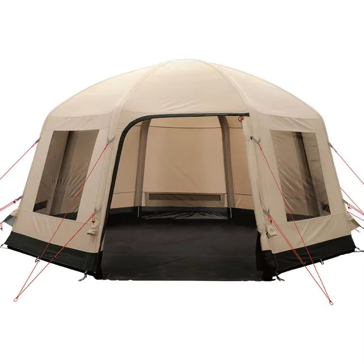 Large Outdoor Waterproof Inflatable House Tent 6-8 Person Family Oxford Fabric Camping Tent