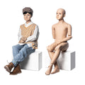 KM10 Realistic Kids Fiberglass Skin Color Children Flexible Mannequin Teenage Male Mannequin