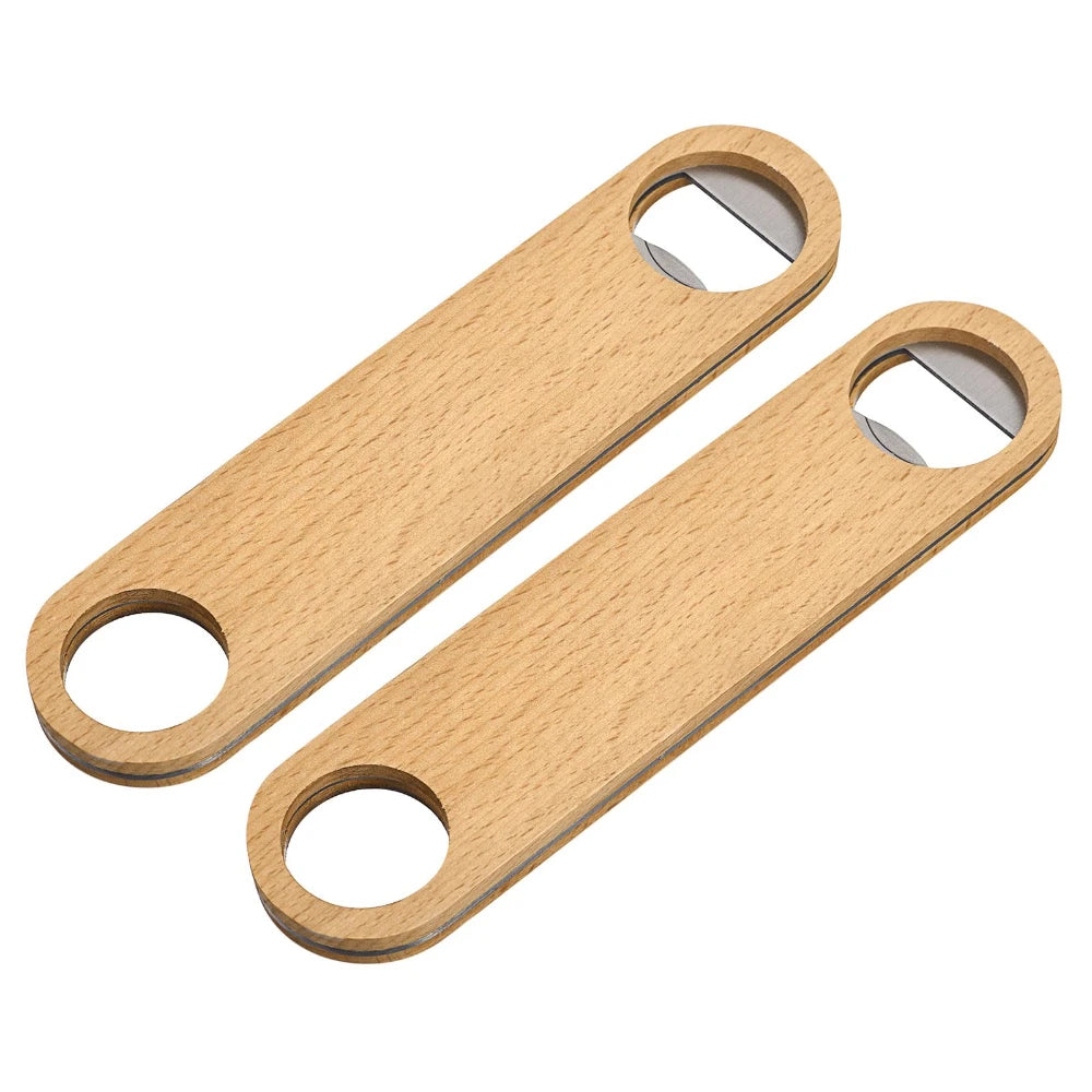 High Quality Custom Wholesale Low Price Wooden Rectangle Bottle Opener Bamboo Blade Bottle Opener