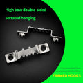 X0909 TS-K074B Sawtooth Picture Frame Hanging Hook 8*42mm Self-fixing Photo Frame Canvas Hanger canvas hangers